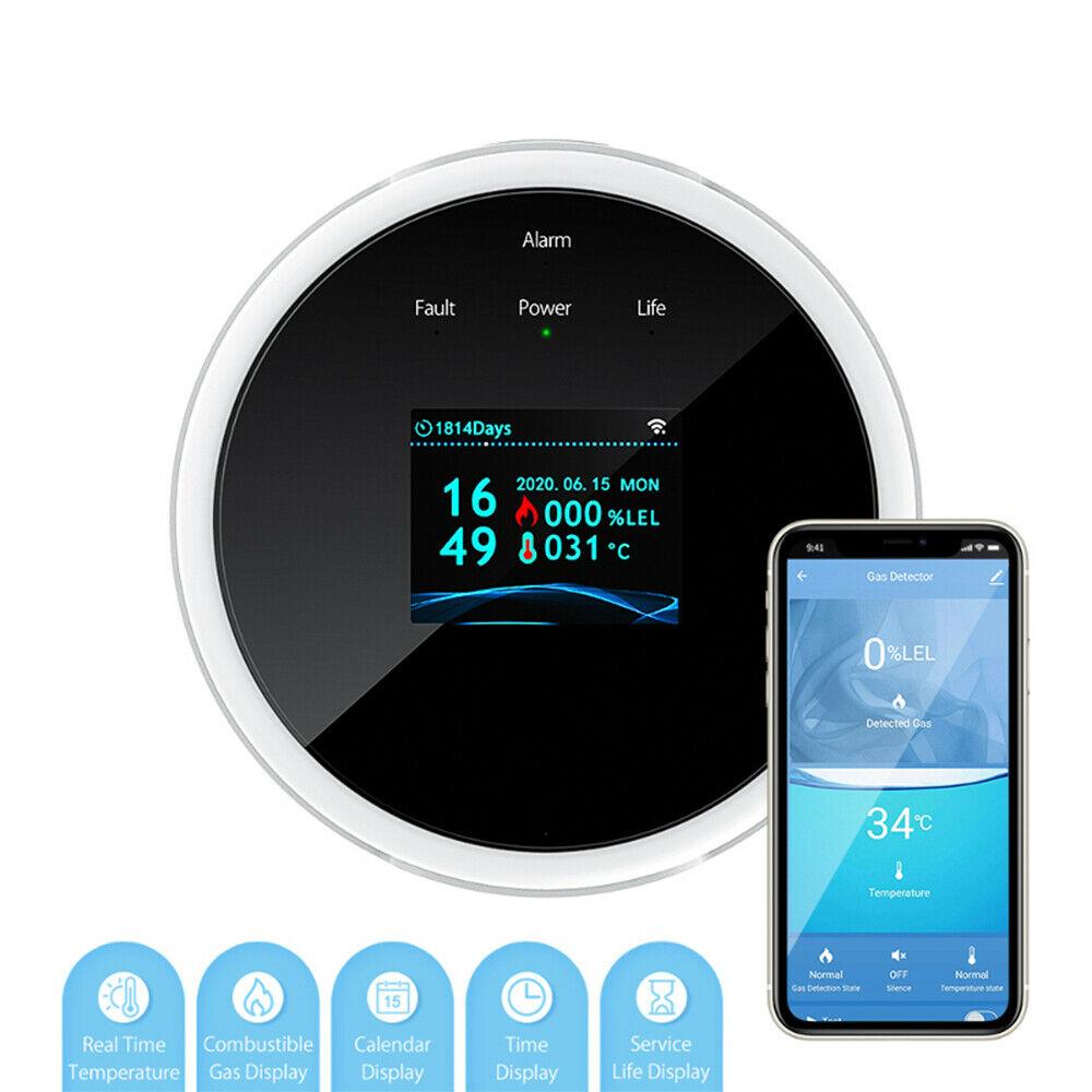 Tuya Smart WiFi Alarm Sensor Natural Gas Leak Detector Gas Detector Detection Alarm Tuya Smart WiFi Alarm Sensor Natural Gas Leak Detector Gas Detector Detection Alarm